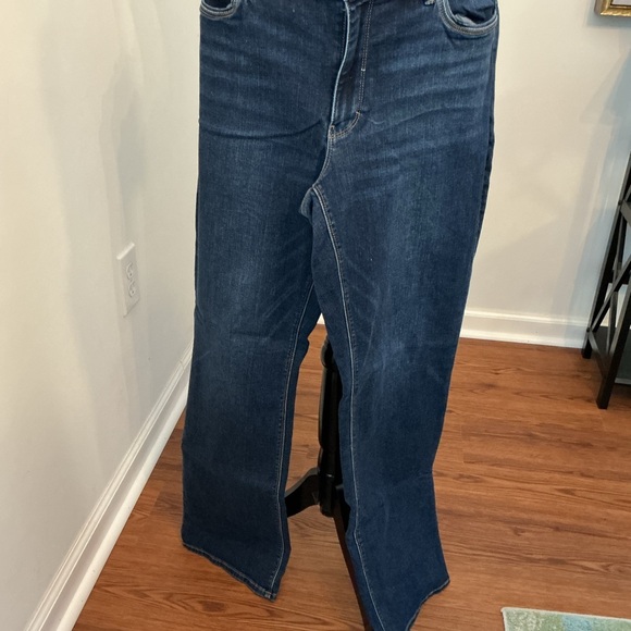 White House Black Market Dark Blue Boot Cut Jeans Curvy #6 - Picture 3 of 7